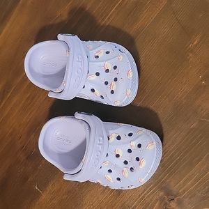 Purple Flamingo Crocs